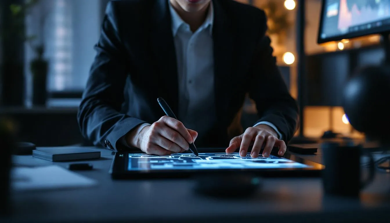 Editorial photograph representing the concept of motion graphics