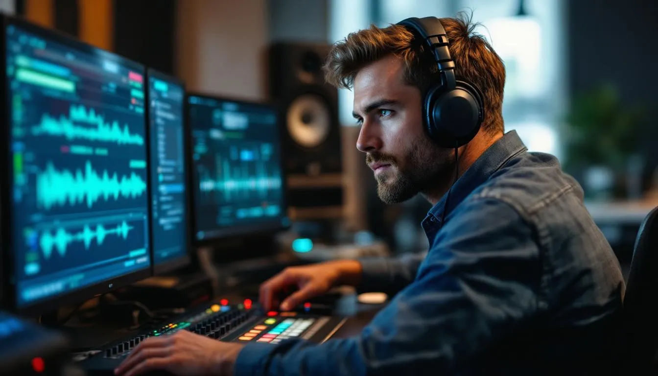 Editorial photograph representing the concept of music engineering