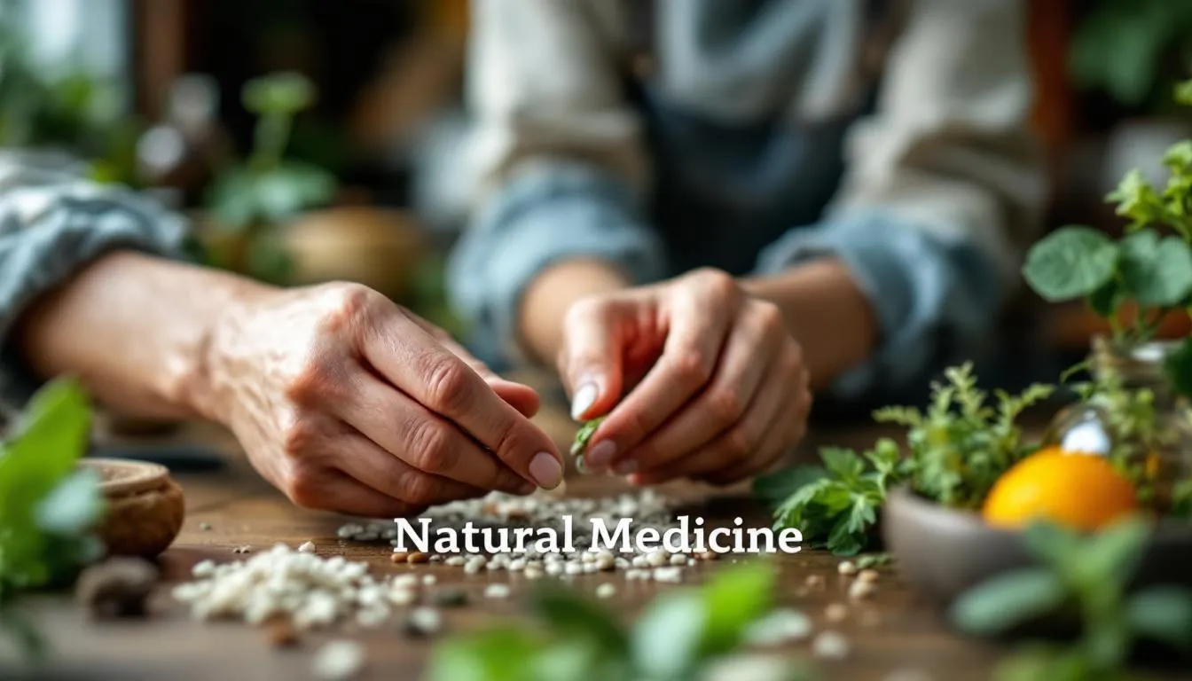 Editorial photograph representing the concept of natural medicine