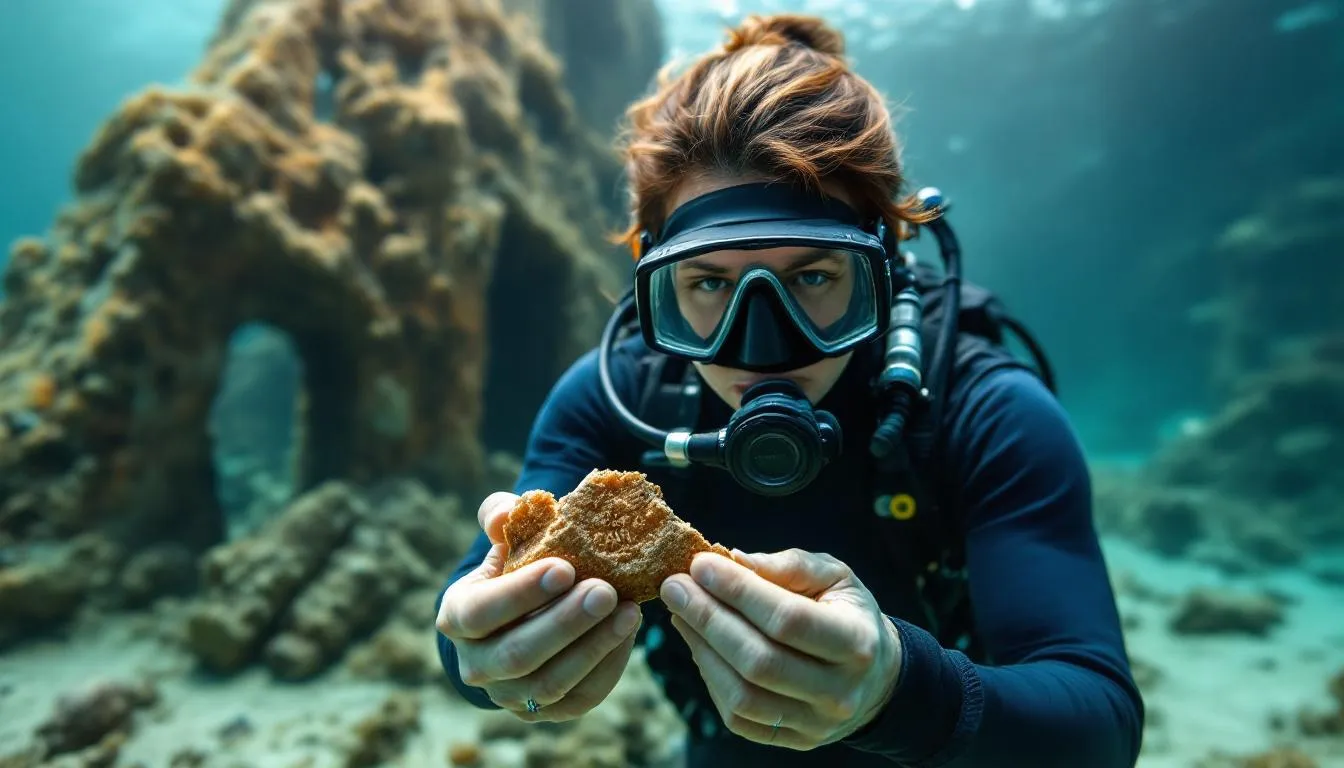 Editorial photograph representing the concept of nautical archaeology