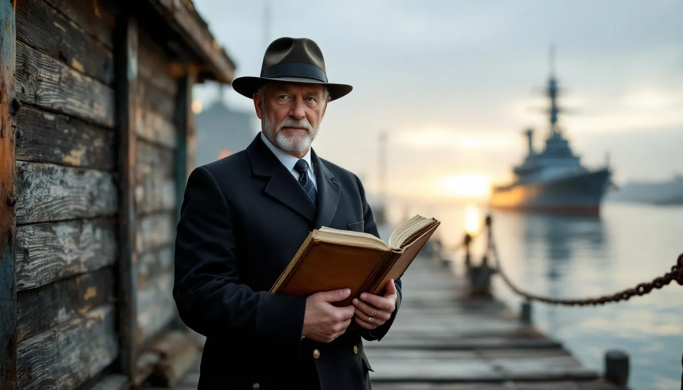 Editorial photograph representing the concept of naval history