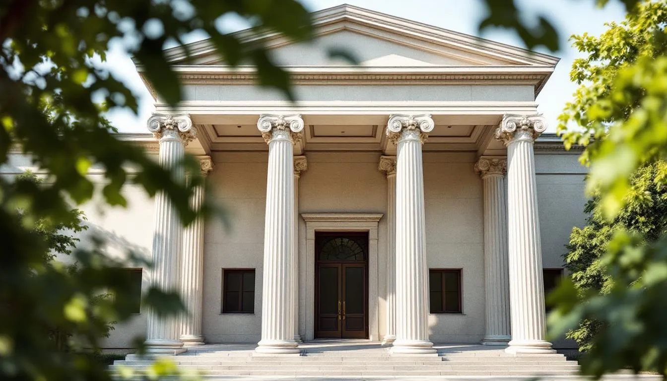 Editorial photograph representing the concept of neoclassicism