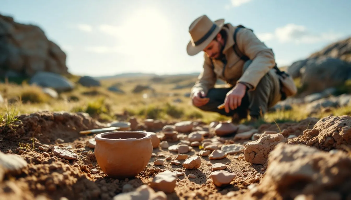 Editorial photograph representing the concept of neolithic history
