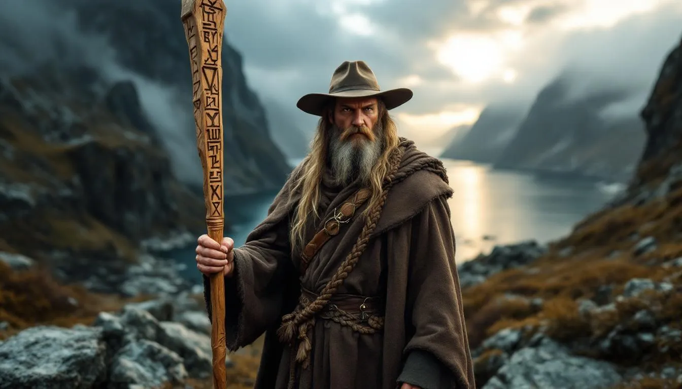 Editorial photograph representing the concept of norse mythology