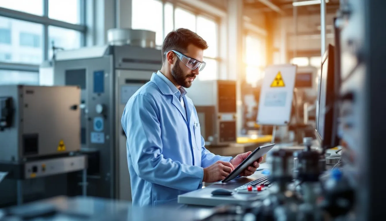 Editorial photograph representing the concept of nuclear engineering