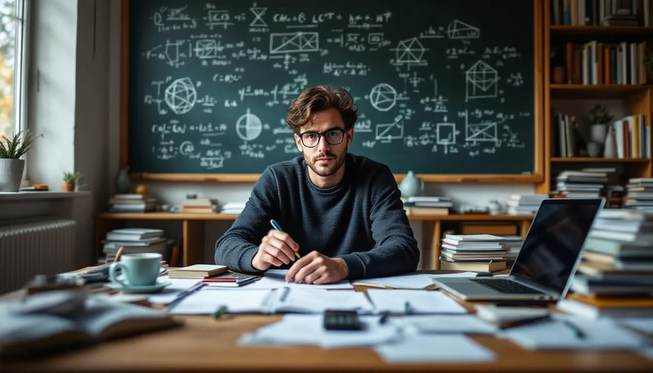 Editorial photograph representing the concept of number theory