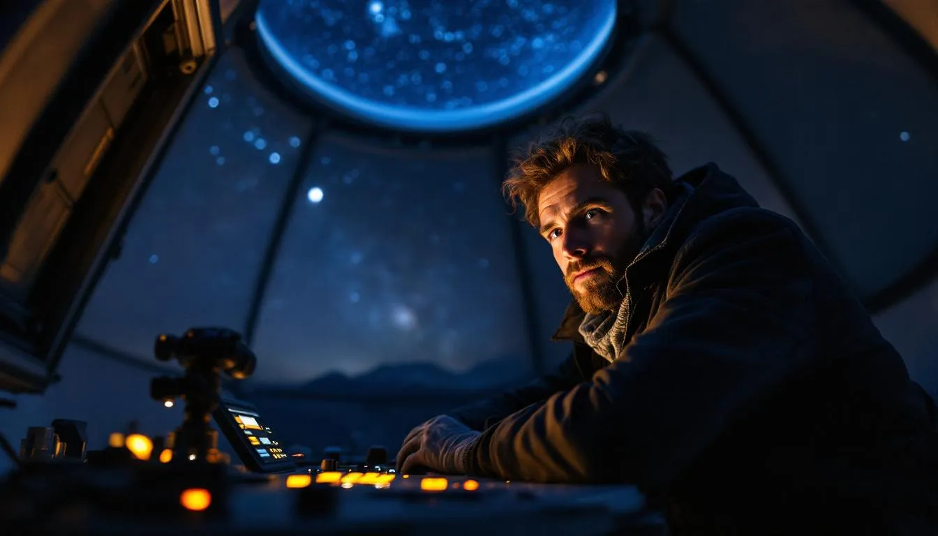 Editorial photograph representing the concept of observational astronomy