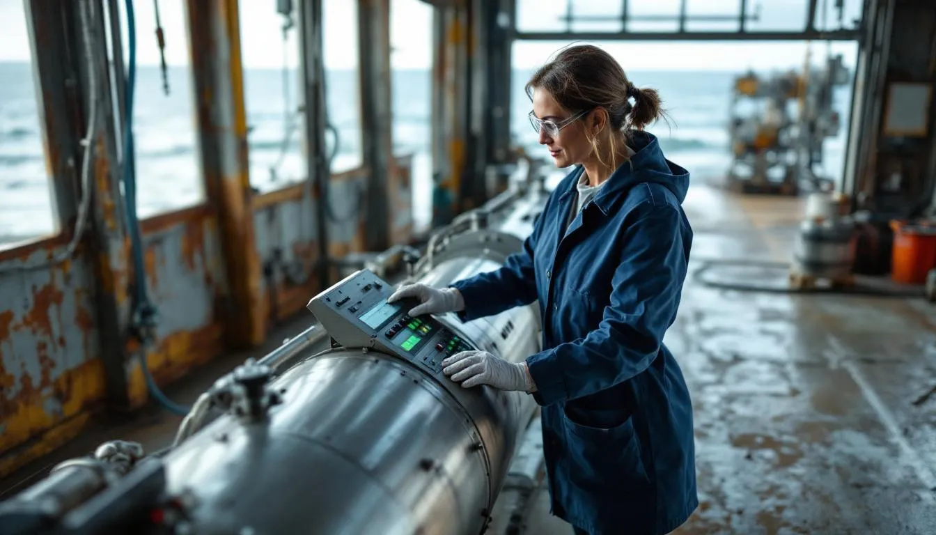 Editorial photograph representing the concept of ocean engineering