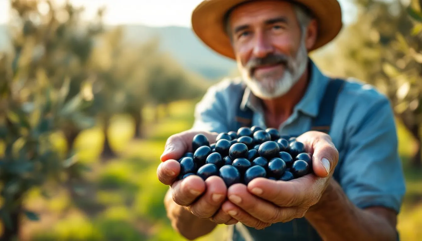 Editorial photograph representing the concept of olive oil production