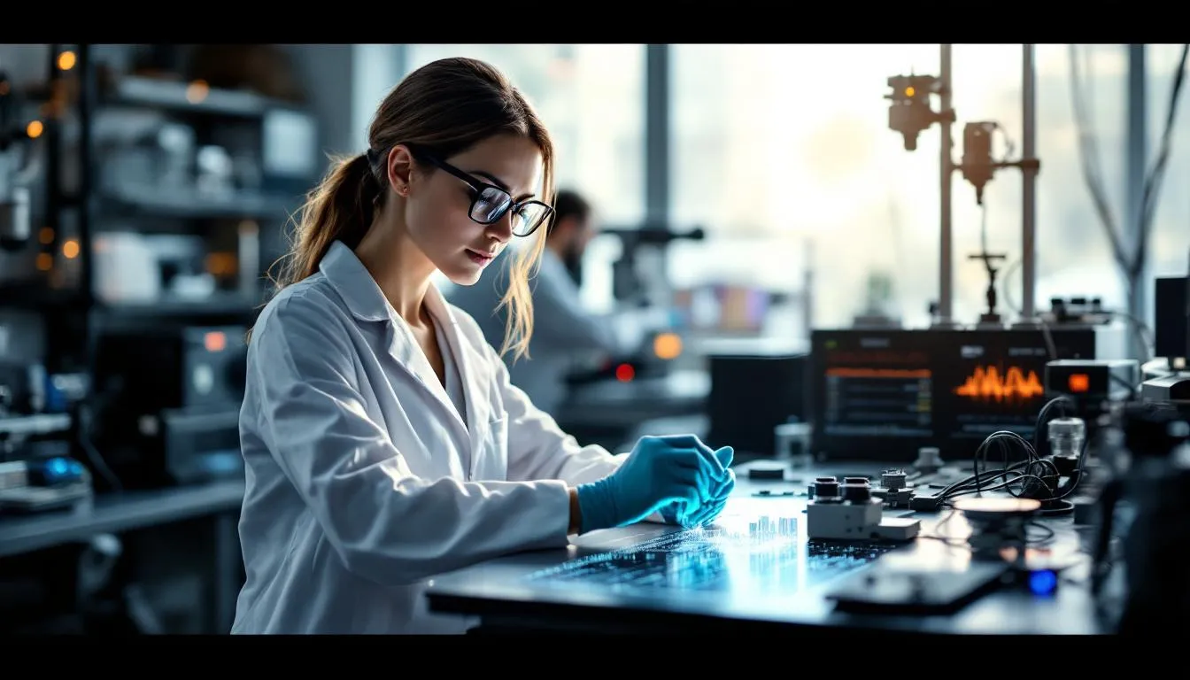 Editorial photograph representing the concept of optical engineering