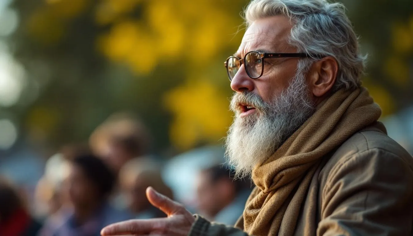 Editorial photograph representing the concept of oratory