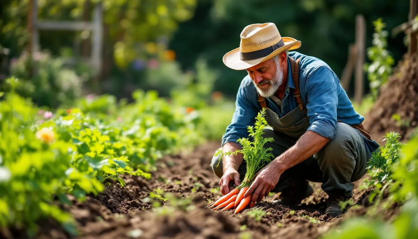 Editorial photograph representing the concept of organic farming