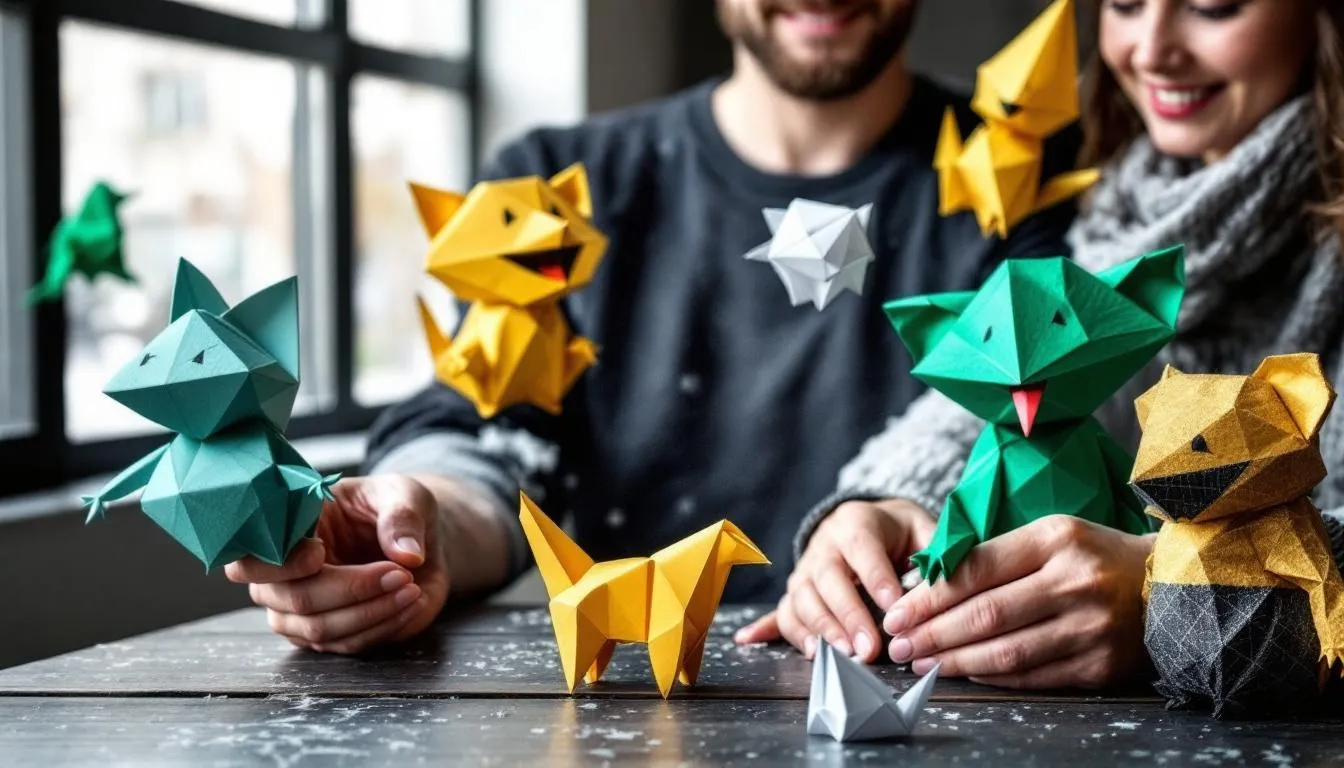 Editorial photograph representing the concept of origami