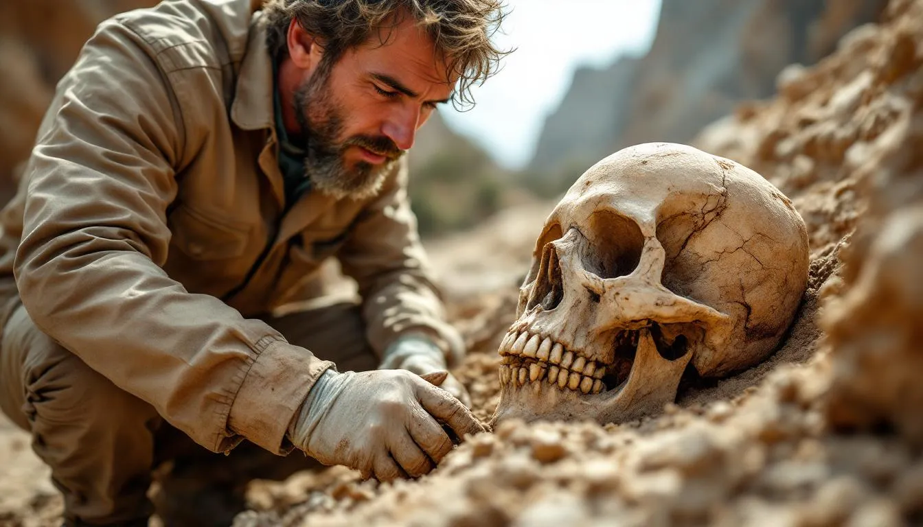 Editorial photograph representing the concept of paleoanthropology