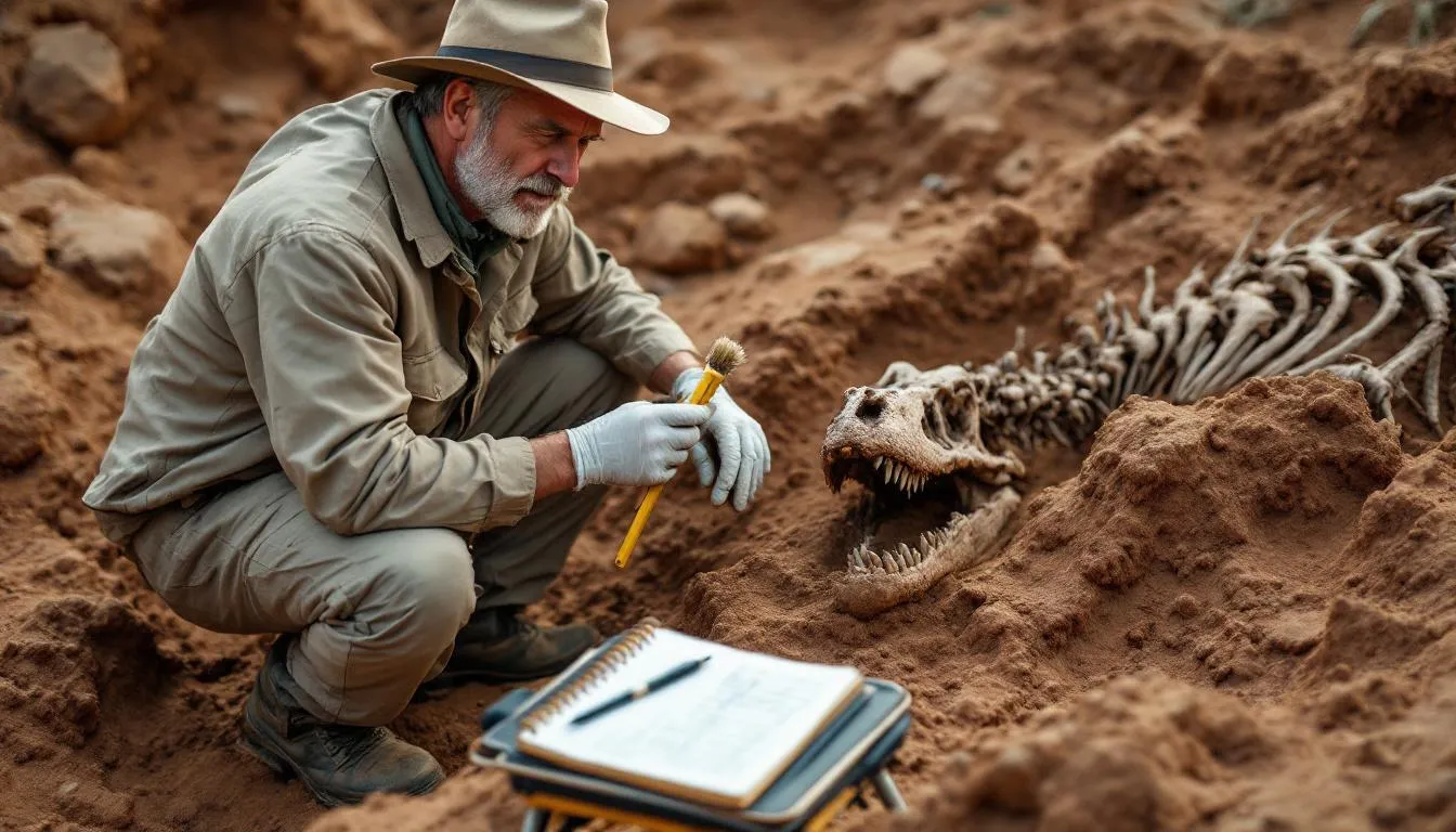 Editorial photograph representing the concept of paleobiology