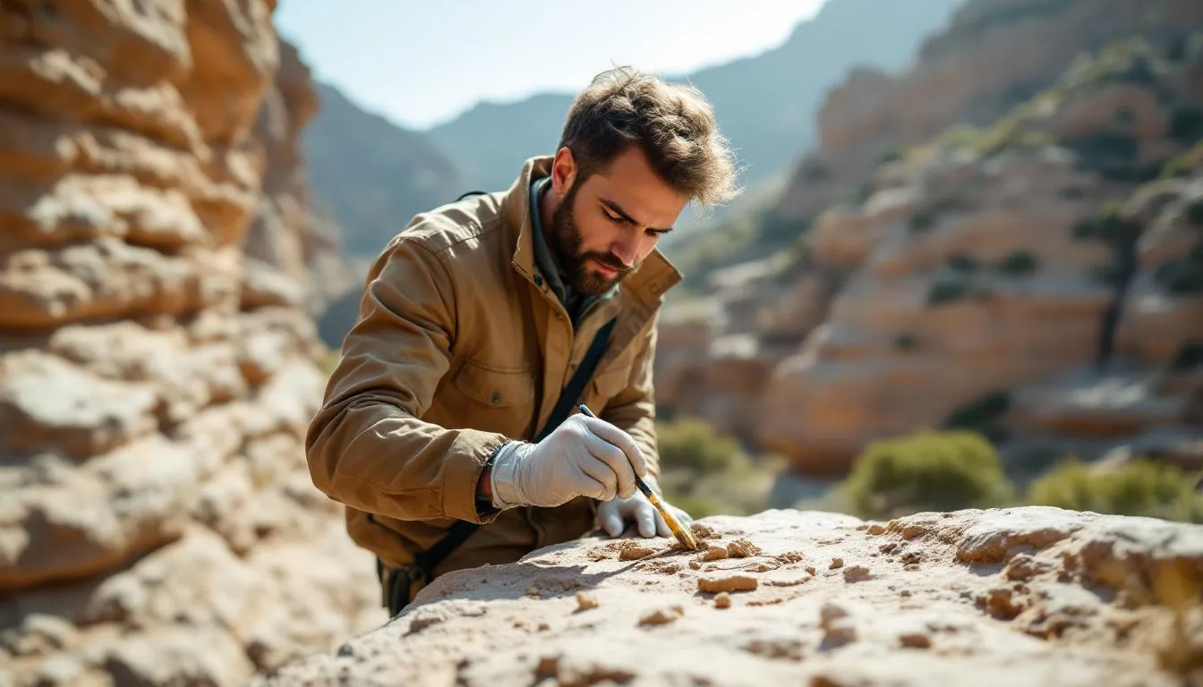 Editorial photograph representing the concept of paleoecology