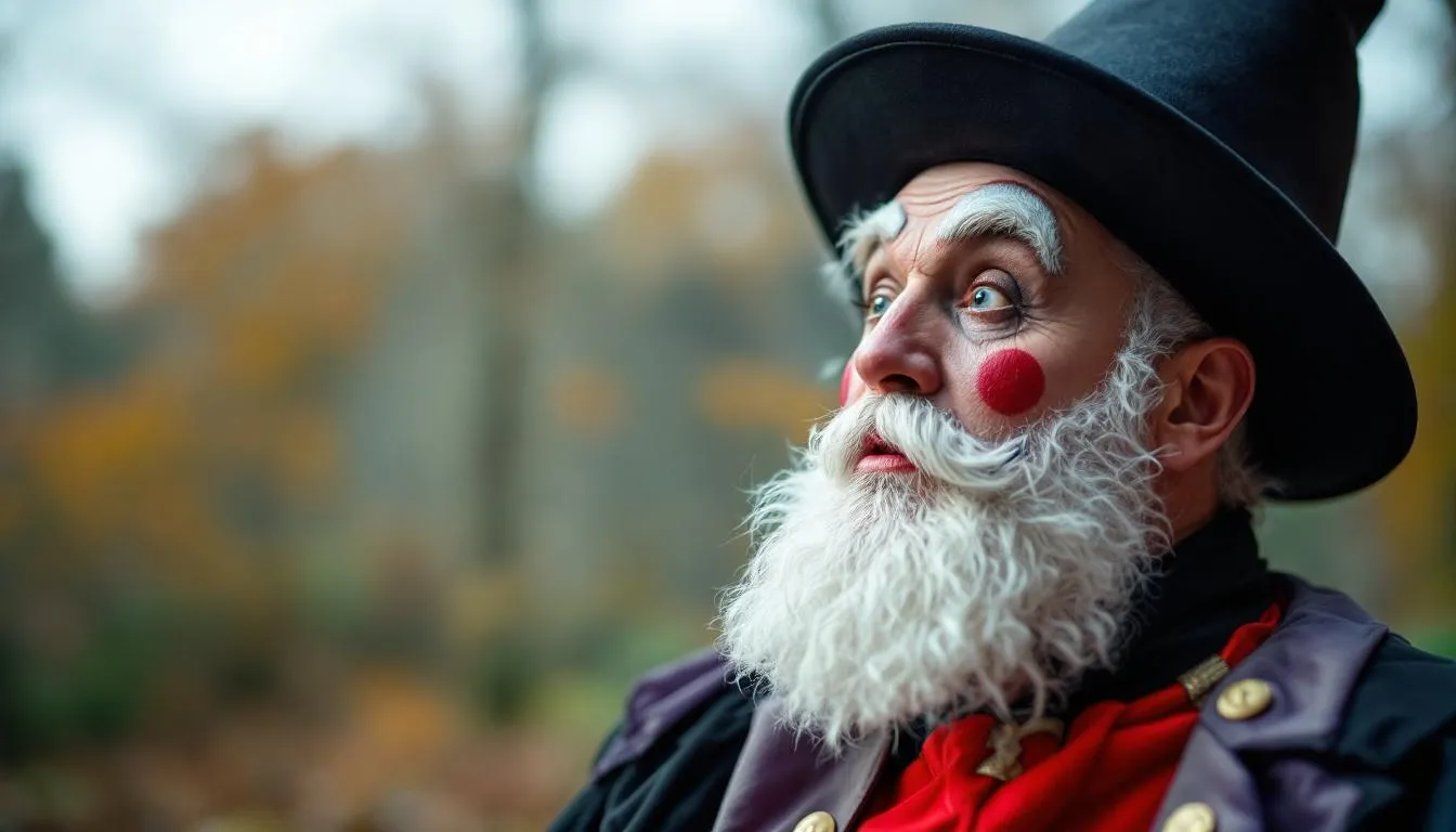 Editorial photograph representing the concept of pantomime