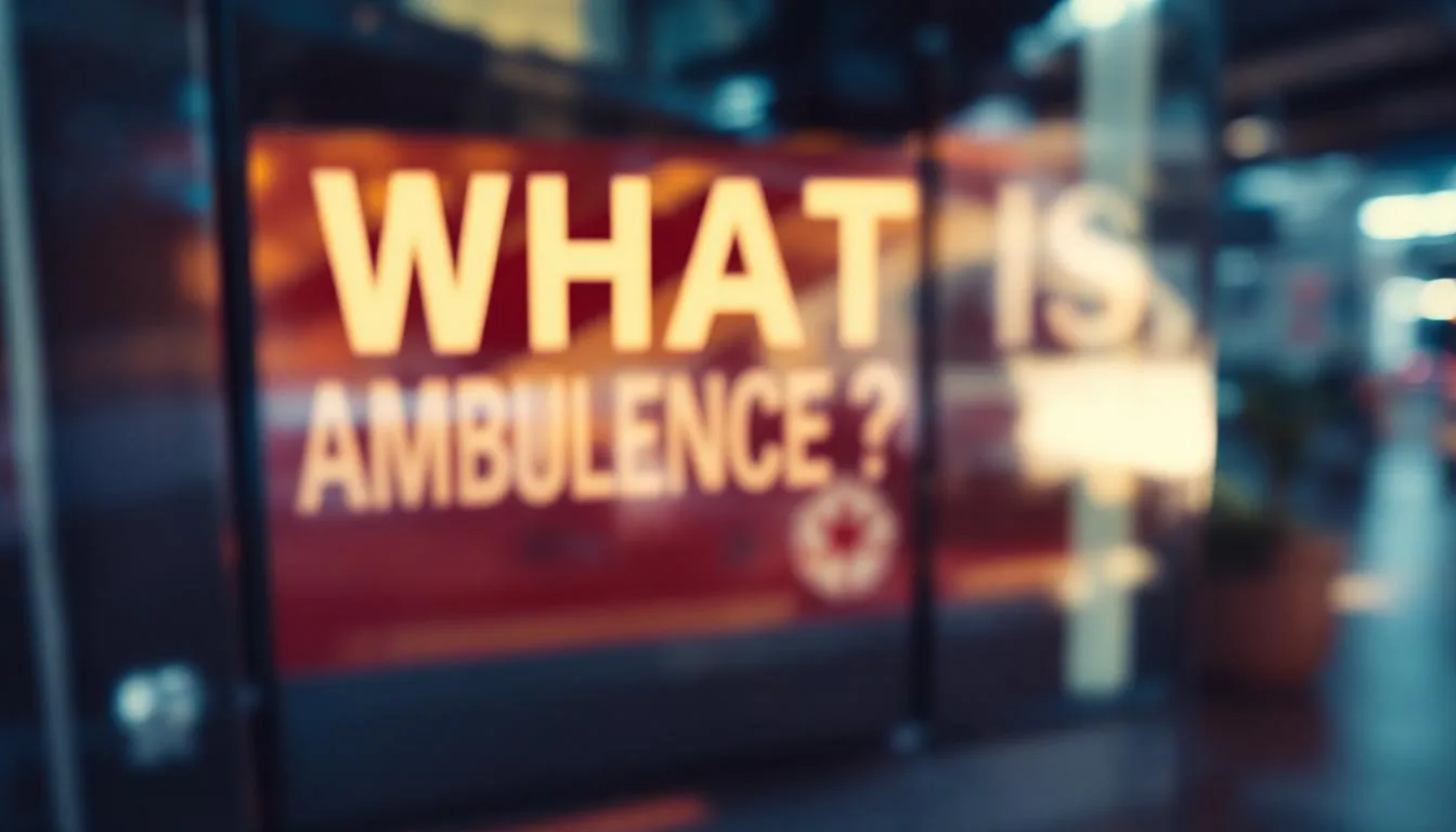 Editorial photograph representing the concept of paramedicine