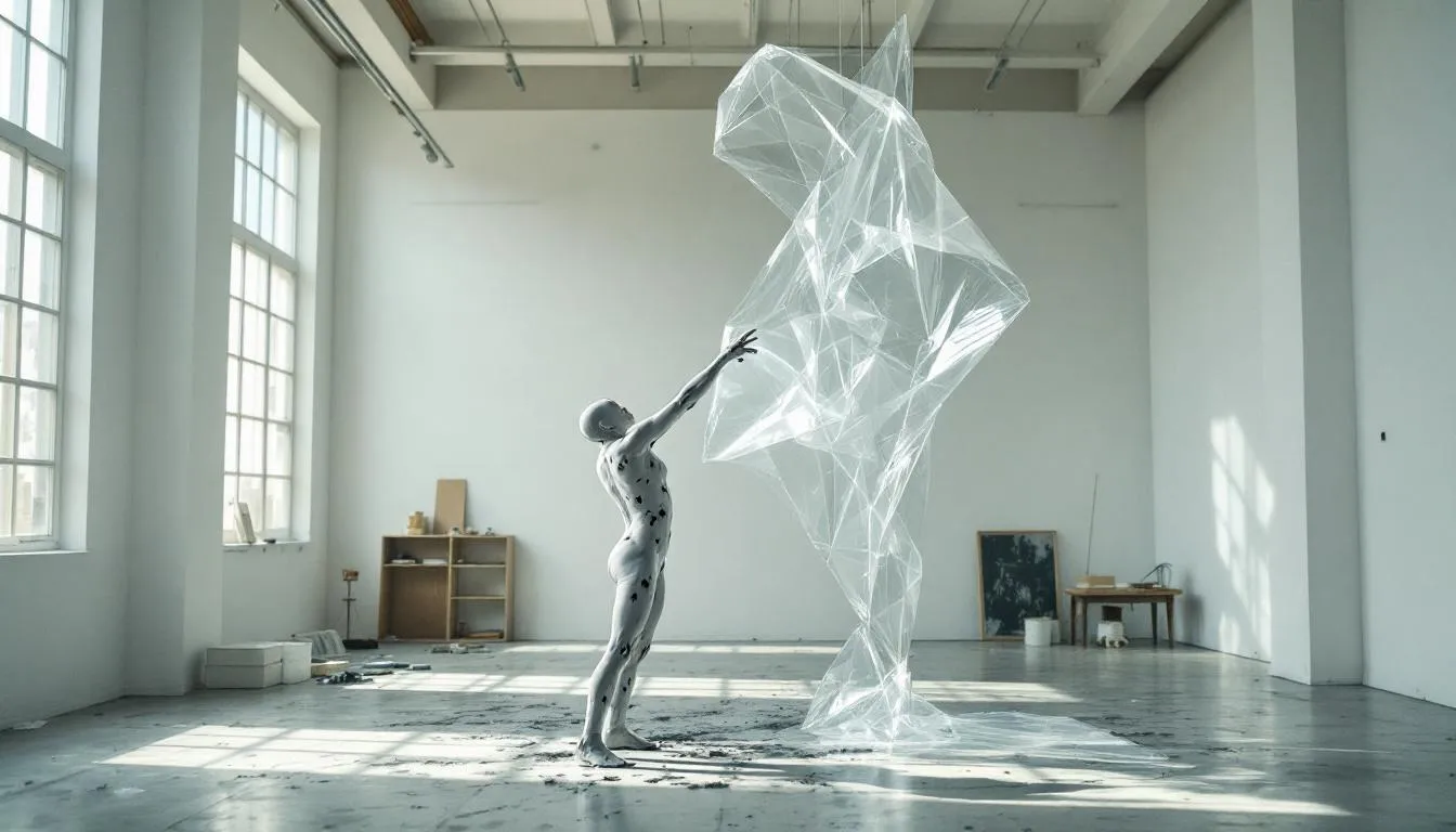 Editorial photograph representing the concept of performance art