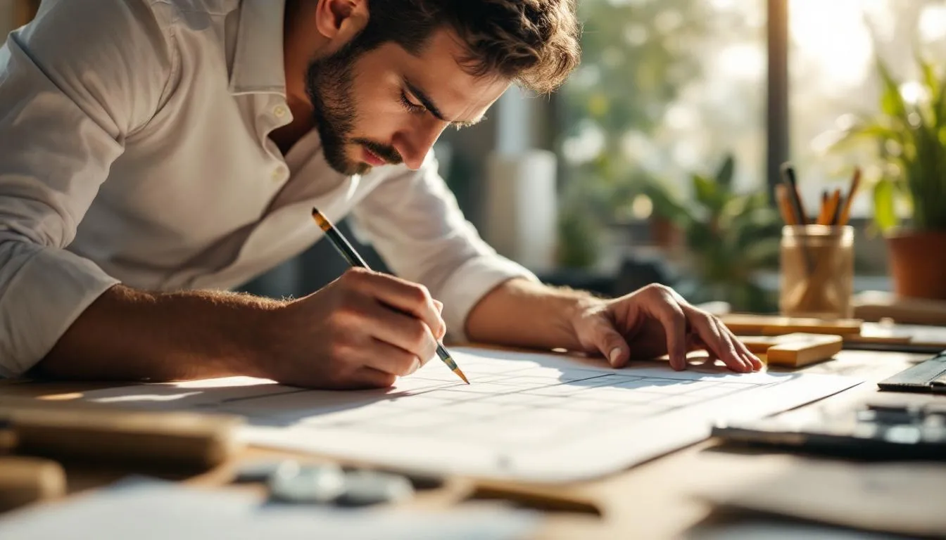 Editorial photograph representing the concept of perspective drawing