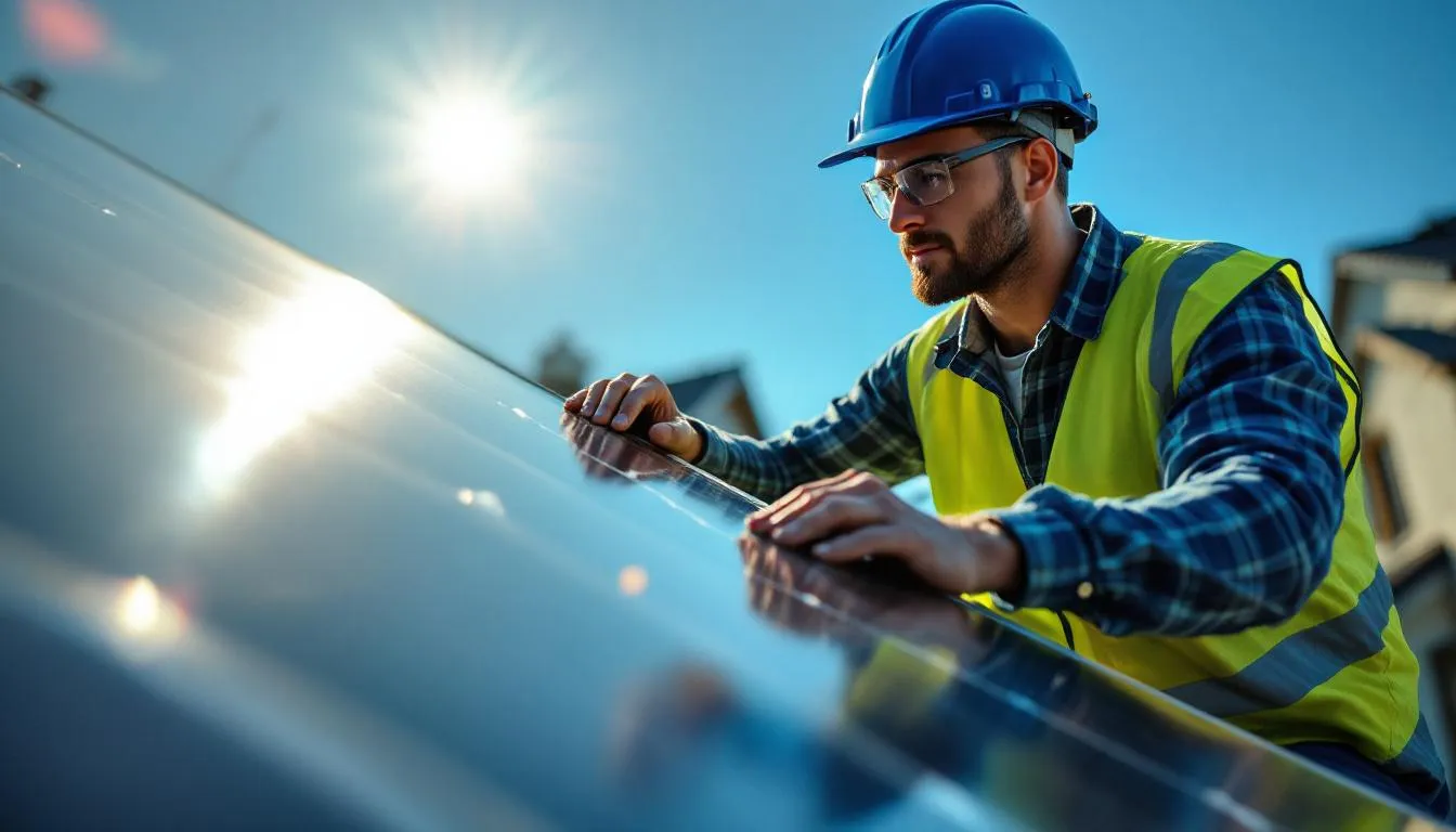 Editorial photograph representing the concept of photovoltaics