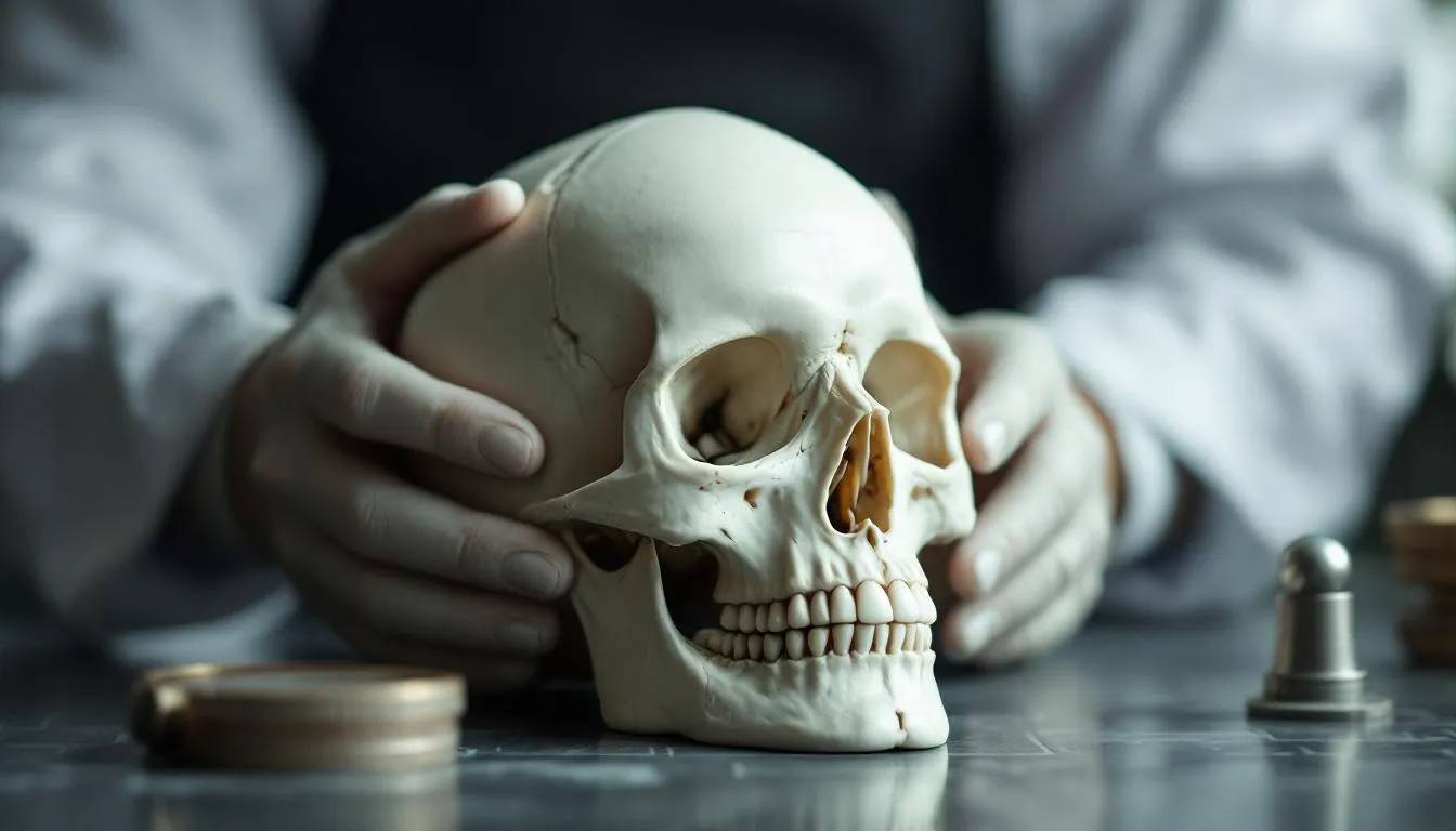 Editorial photograph representing the concept of phrenology