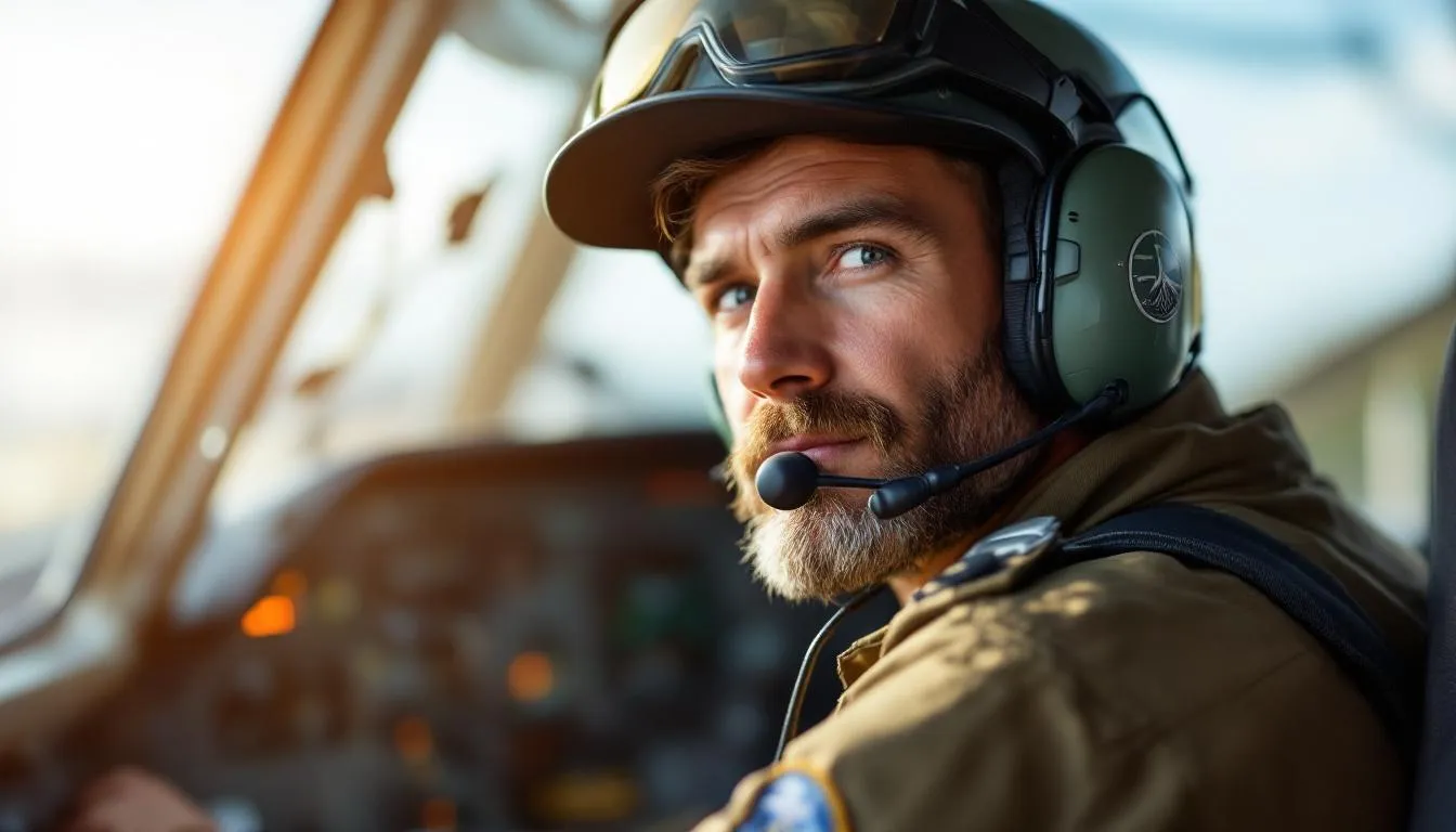 Editorial photograph representing the concept of pilot training