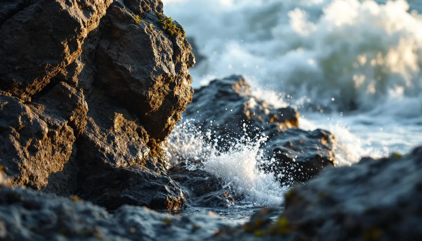 Editorial photograph representing the concept of plate tectonics
