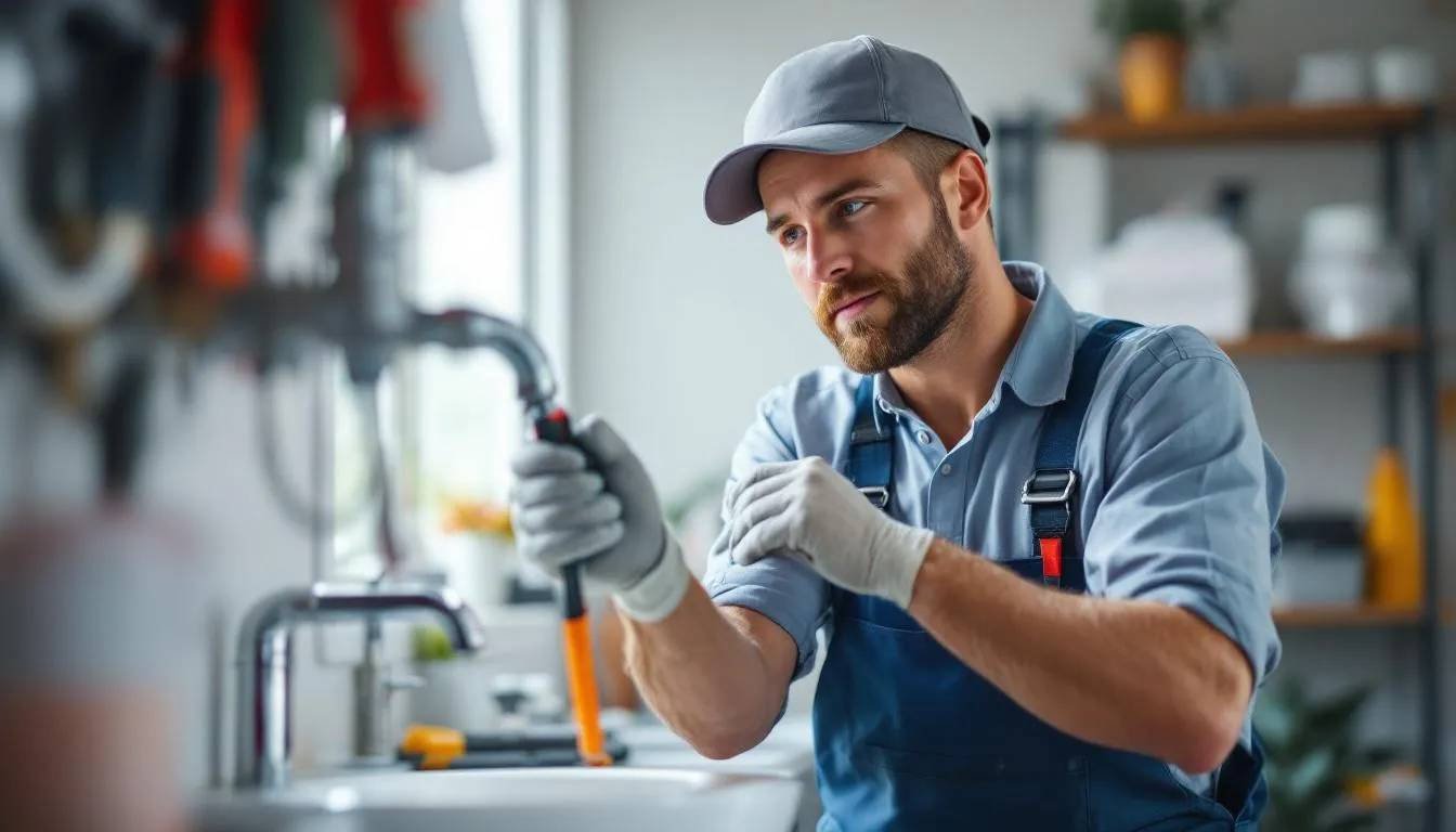 Editorial photograph representing the concept of plumbing