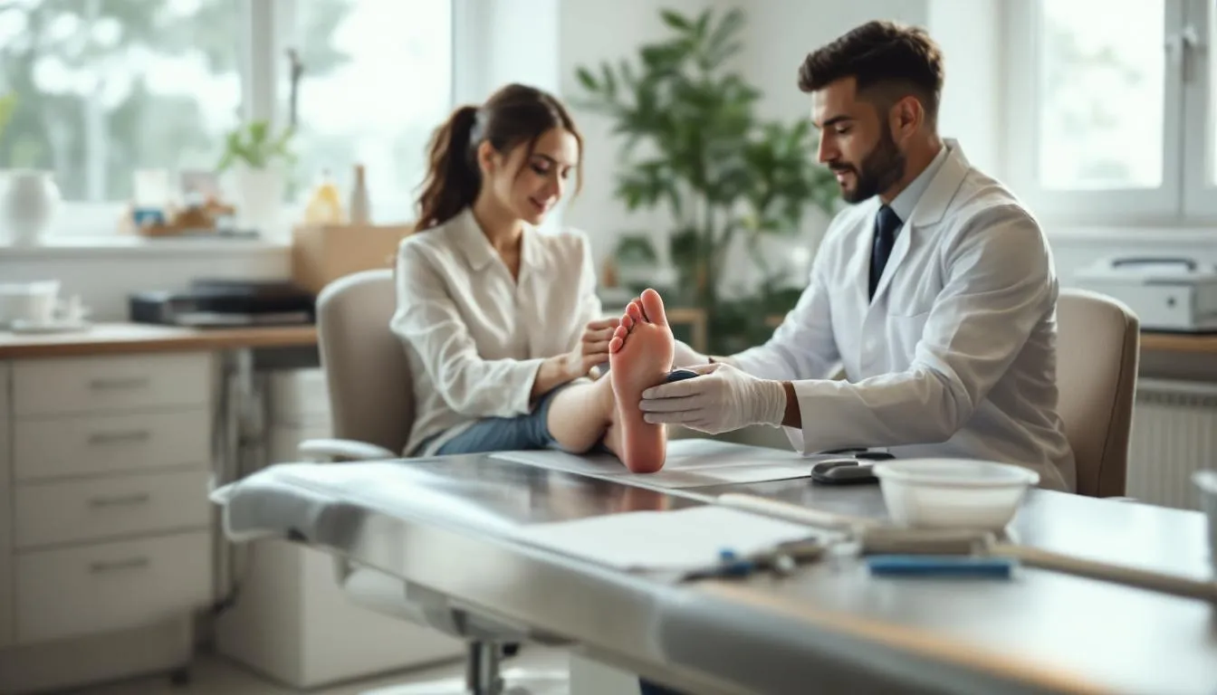 Editorial photograph representing the concept of podiatry