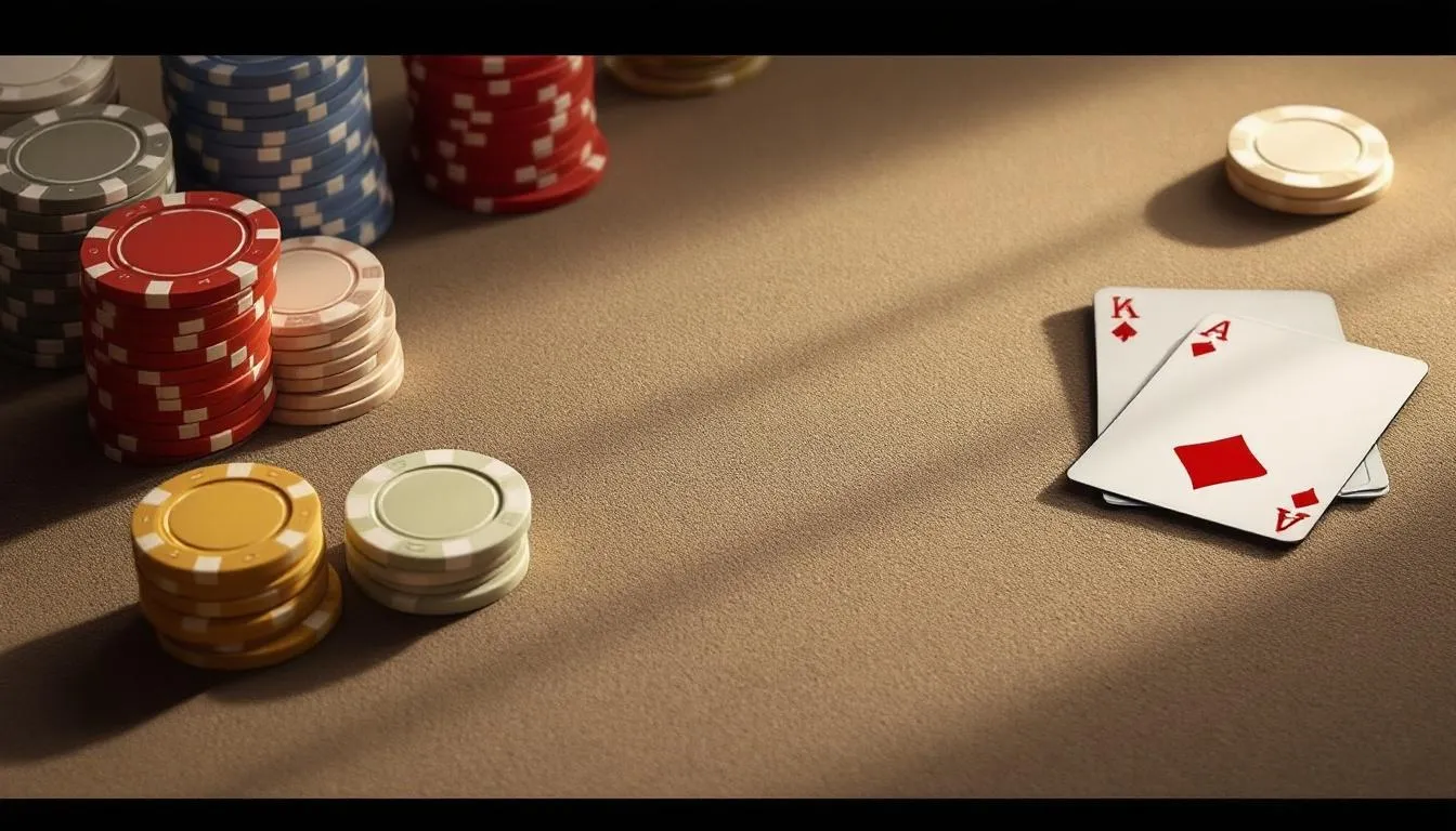 Editorial photograph representing the concept of poker