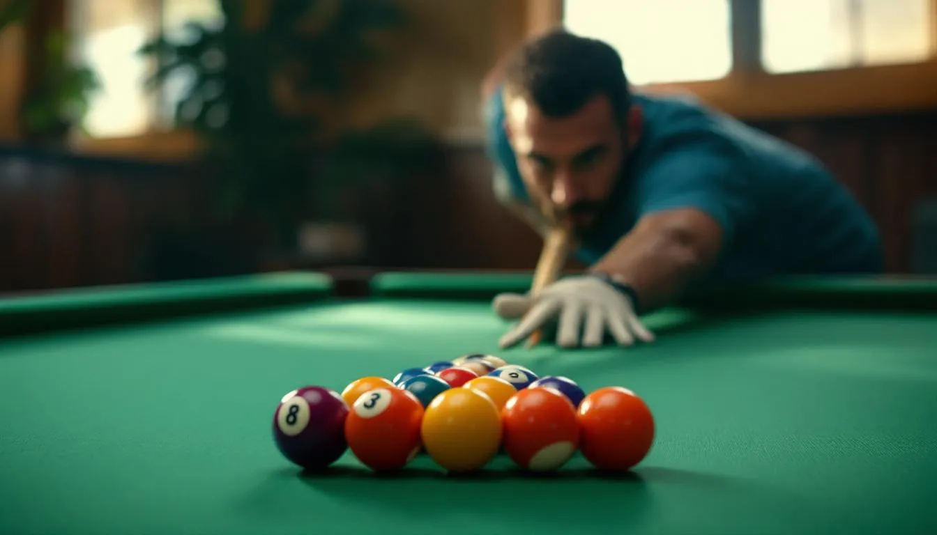 Editorial photograph representing the concept of pool (billiards)