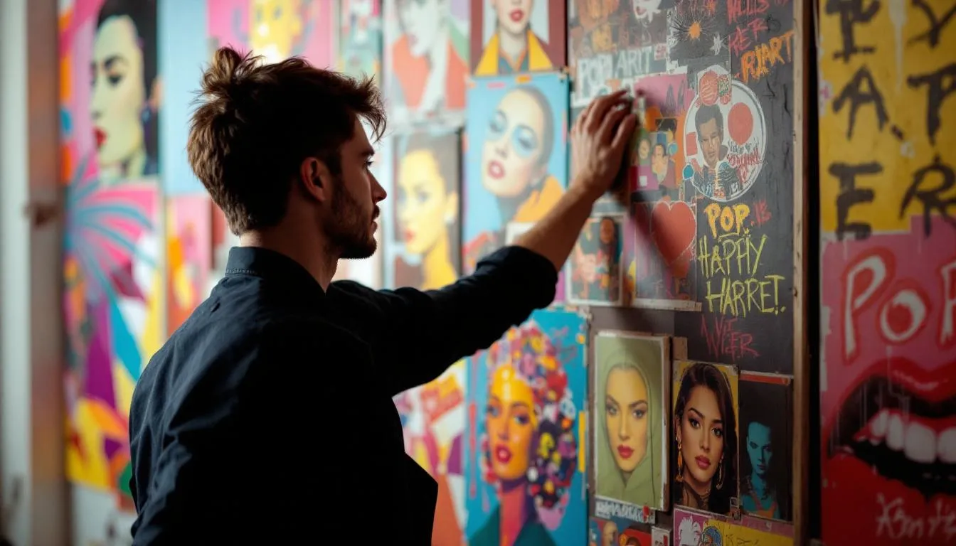 Editorial photograph representing the concept of pop art