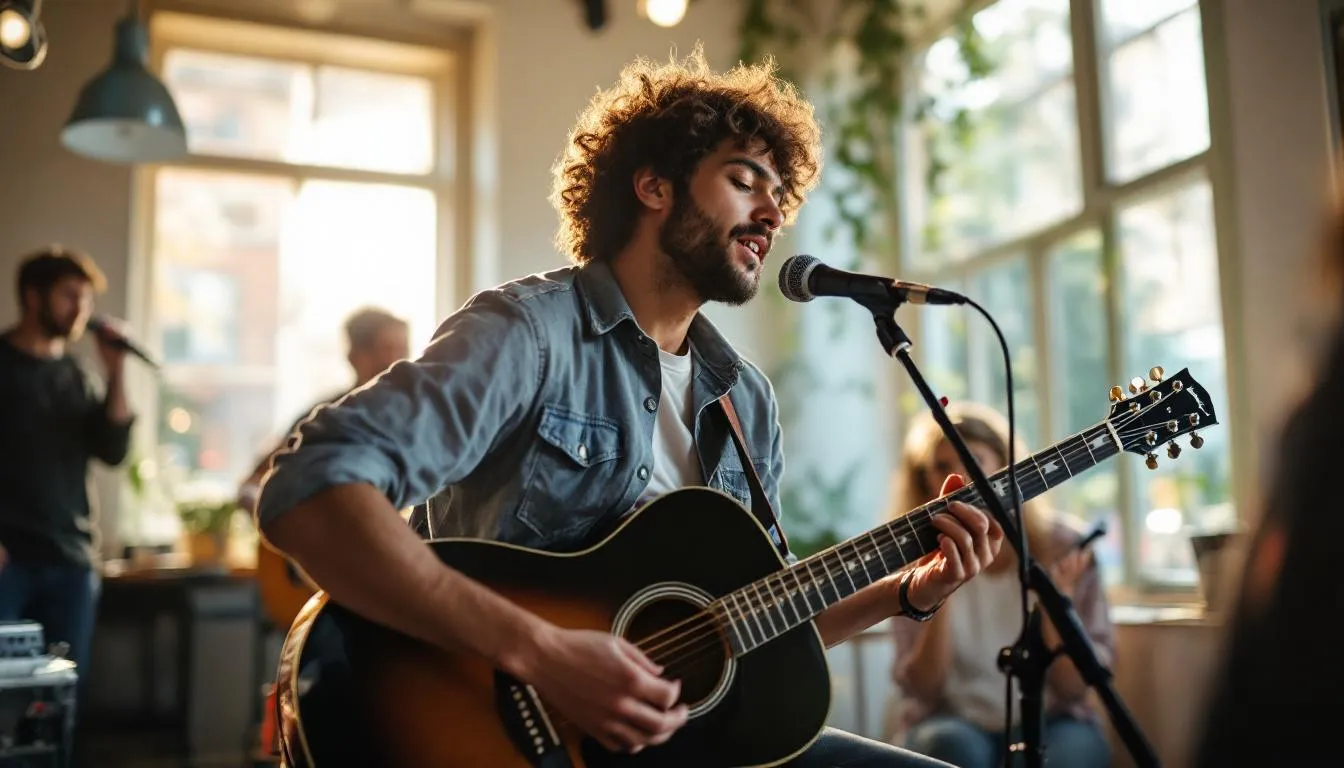 Editorial photograph representing the concept of pop music