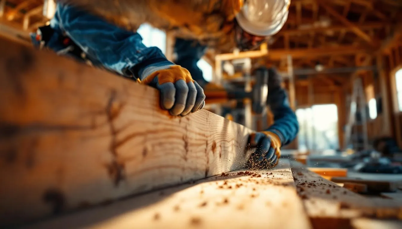 Editorial photograph representing the concept of post-and-beam construction