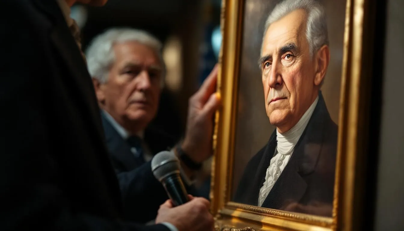 Editorial photograph representing the concept of presidential history