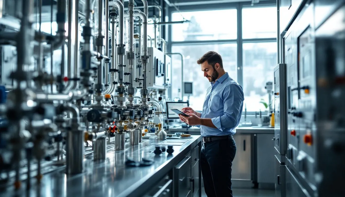 Editorial photograph representing the concept of process engineering