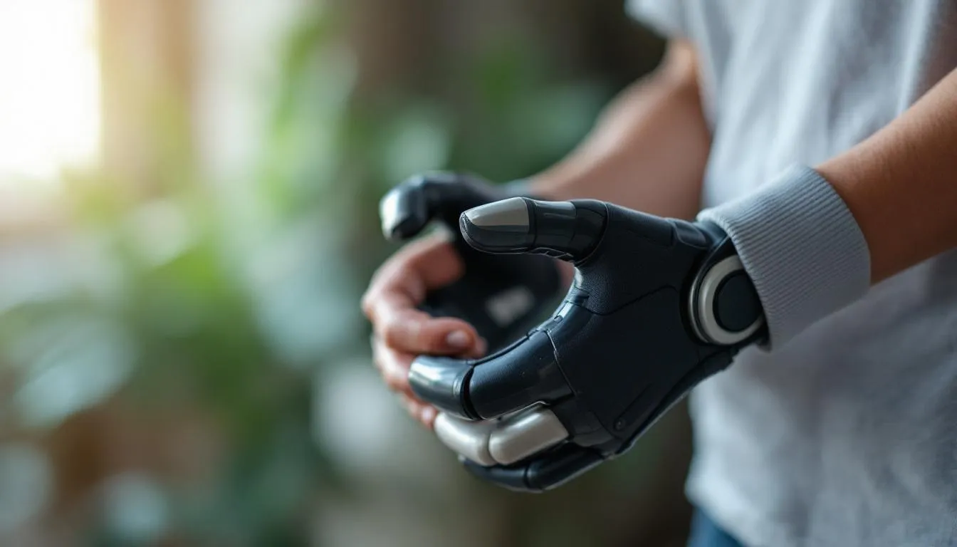 Editorial photograph representing the concept of prosthetics