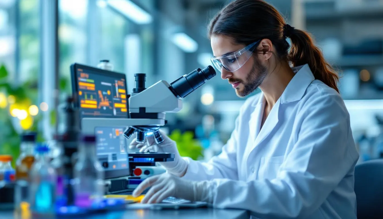 Editorial photograph representing the concept of proteomics