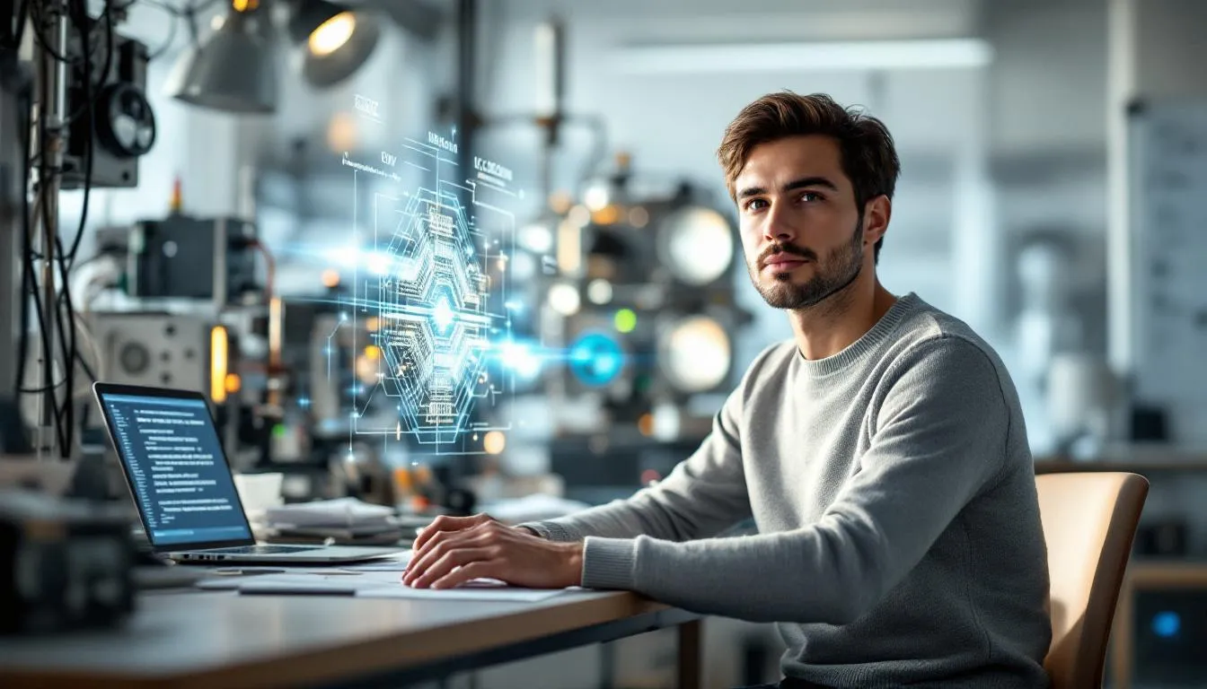 Editorial photograph representing the concept of quantum computing