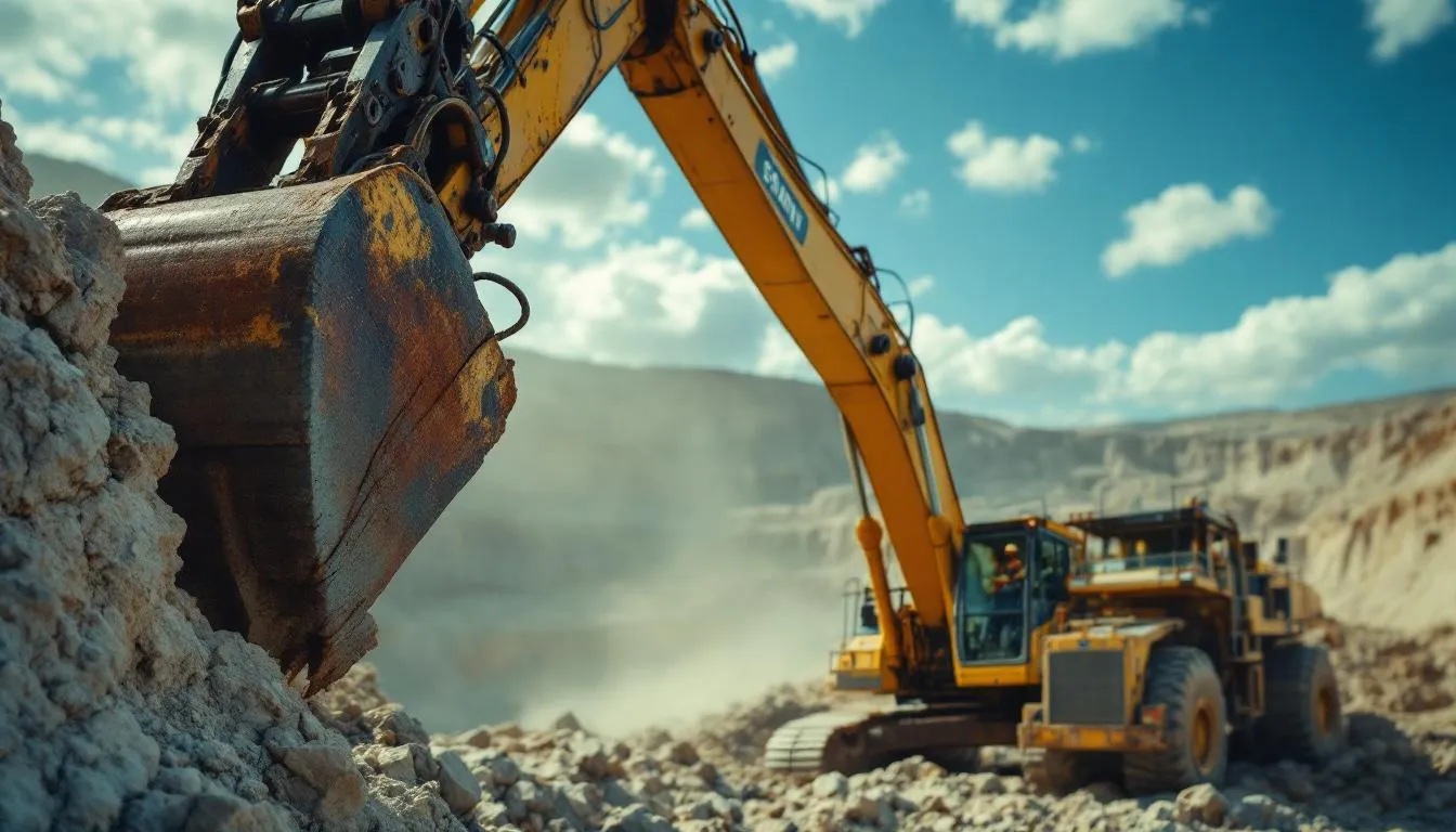 Editorial photograph representing the concept of quarrying