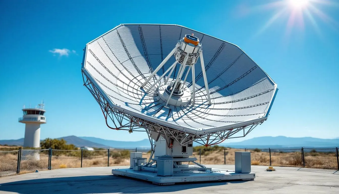 Editorial photograph representing the concept of radar technology