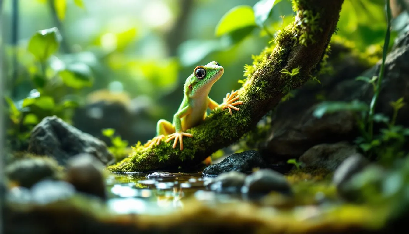 Editorial photograph representing the concept of reptile keeping