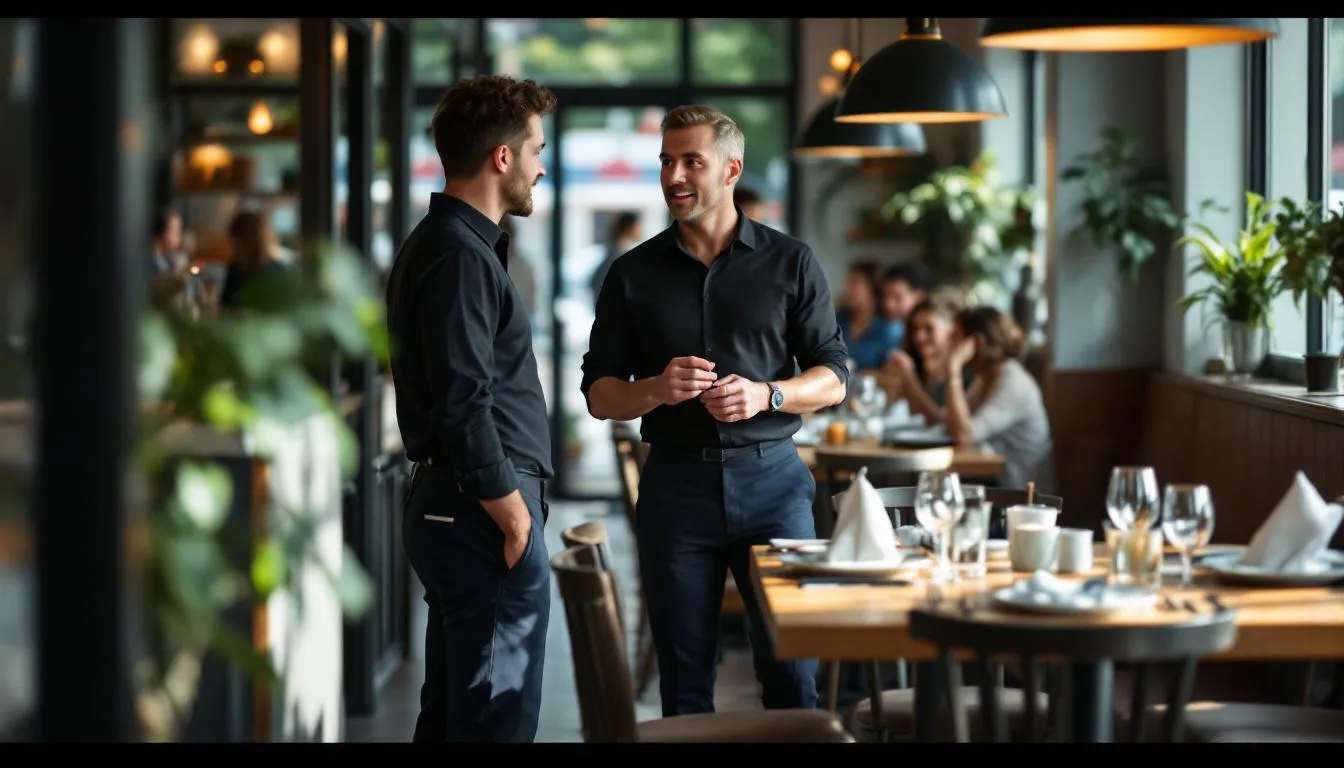 Editorial photograph representing the concept of restaurant management