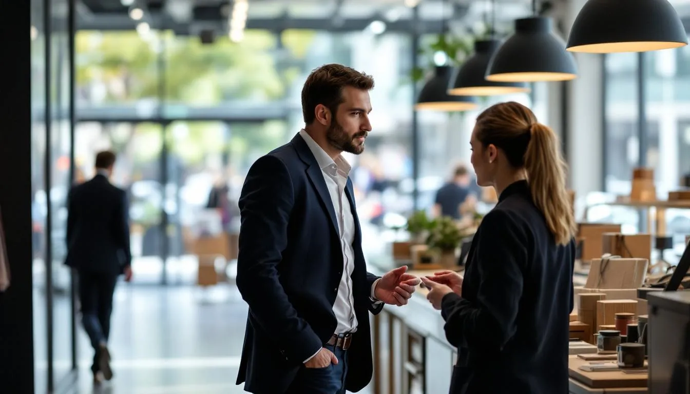 Editorial photograph representing the concept of retail management