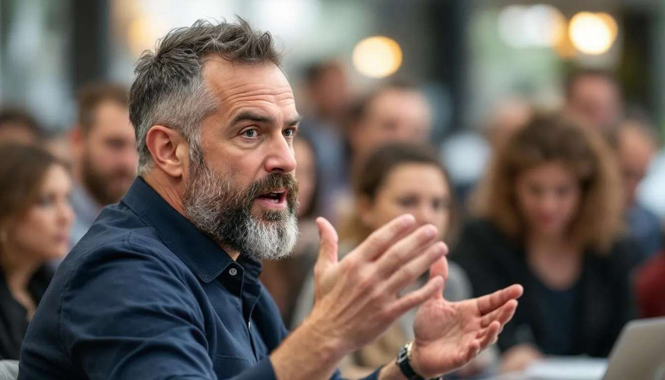 Editorial photograph representing the concept of rhetoric