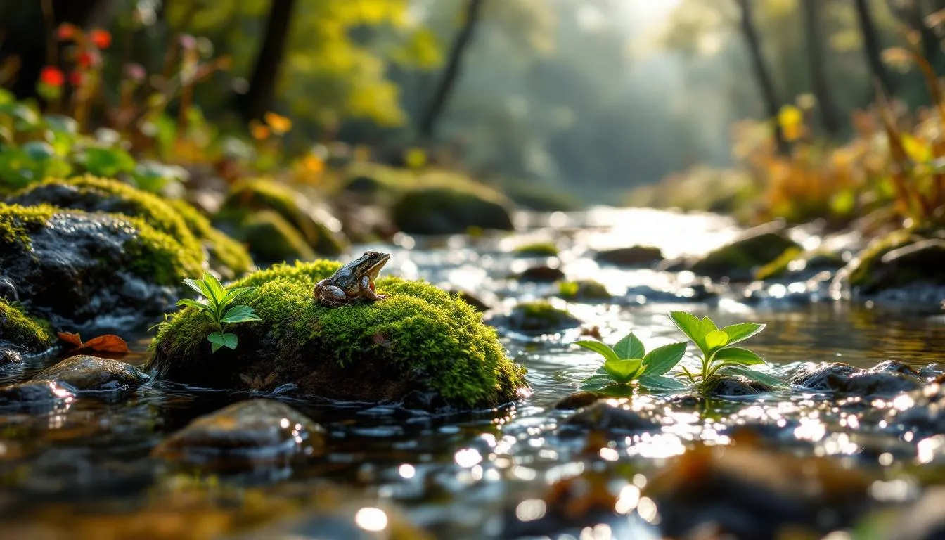 Editorial photograph representing the concept of river ecology