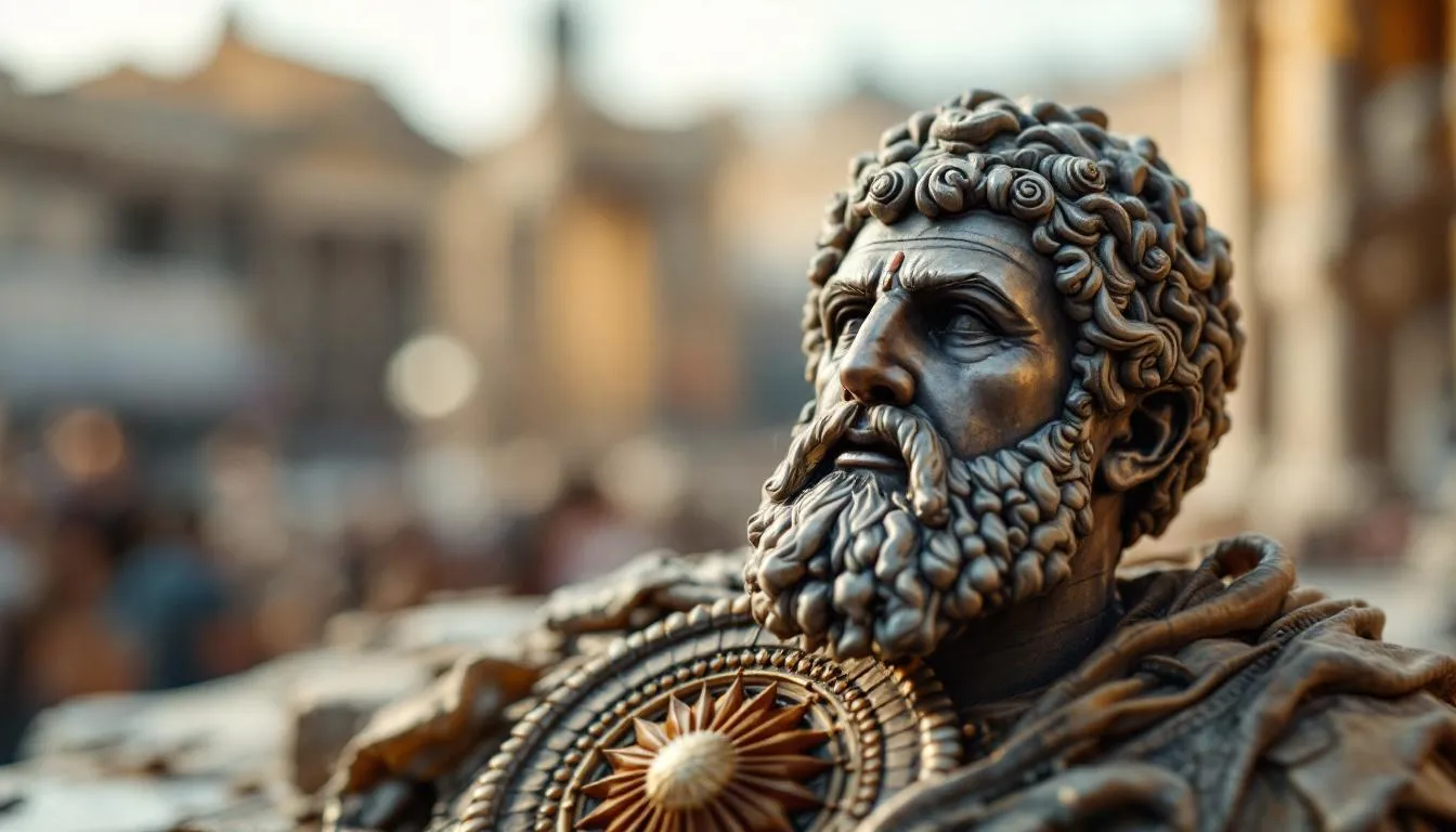 Editorial photograph representing the concept of roman history