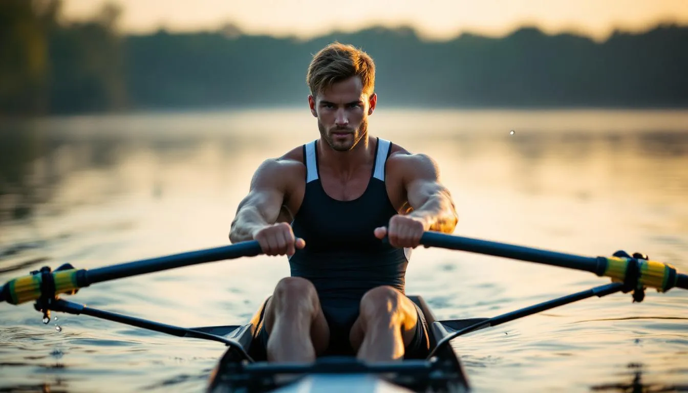 Editorial photograph representing the concept of rowing