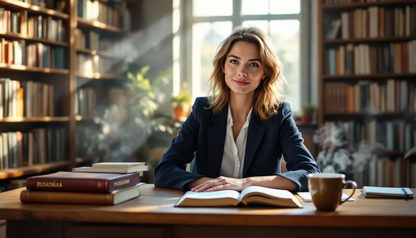 Editorial photograph representing the concept of russian language